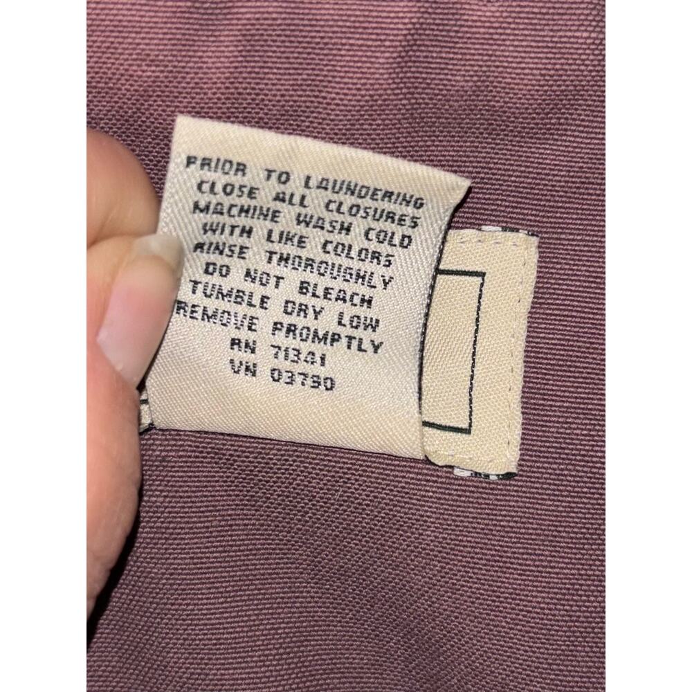 Vintage L.L. Bean women’s purple mauve chore jacket barn coat (XL) NO BUTTONS - Picture 6 of 8